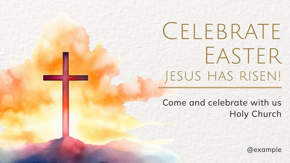 Easter celebration  blog banner template