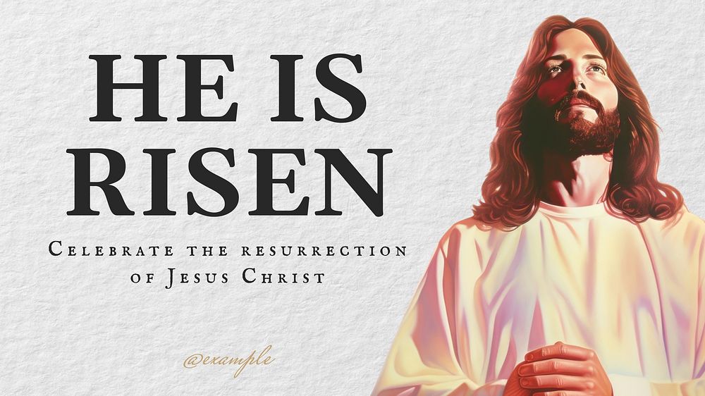 Jesus Christ  blog banner template