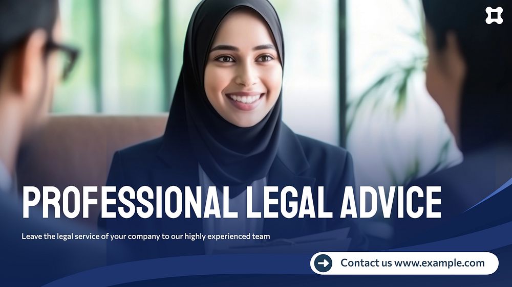 Legal advice blog banner template
