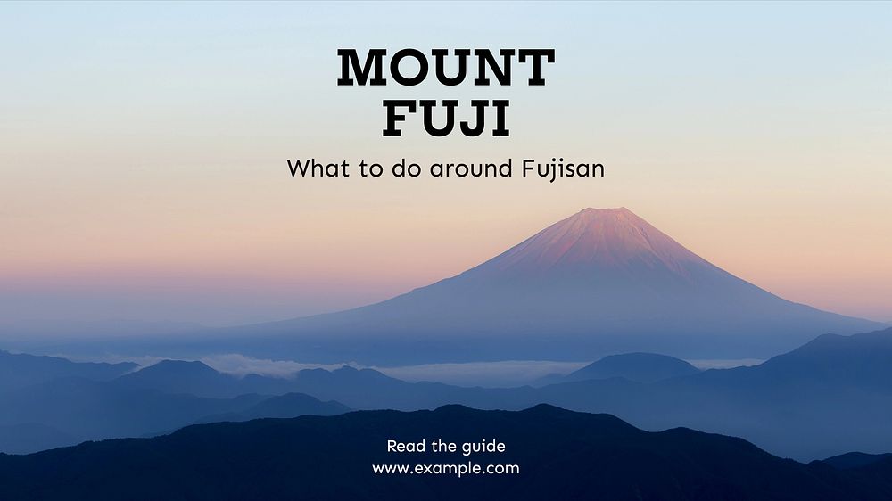 Mount Fuji blog banner template