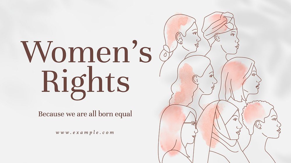Women's rights blog banner template
