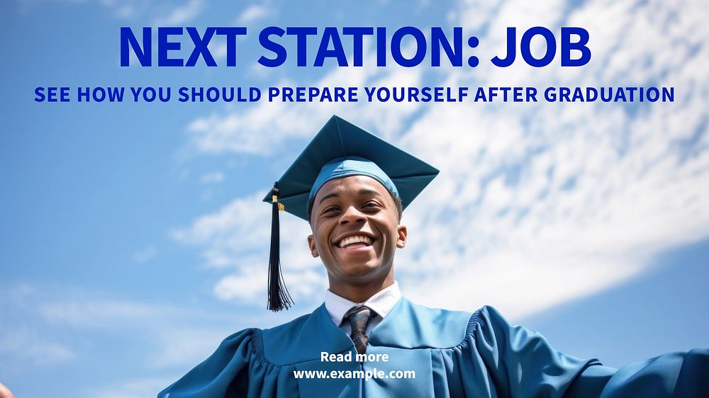 Graduation blog banner template