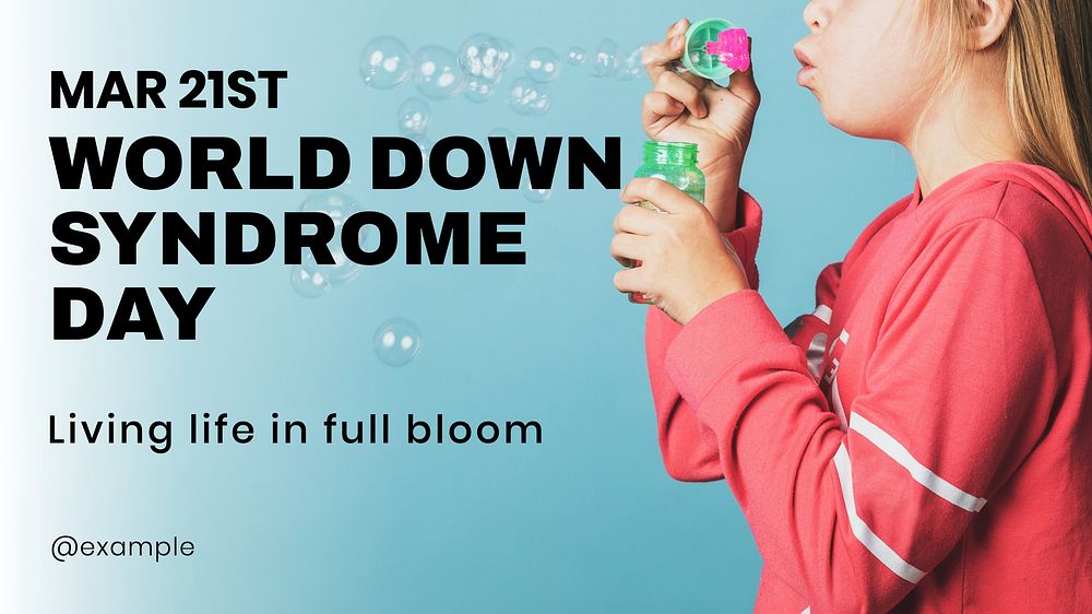 Down syndrome day blog banner template