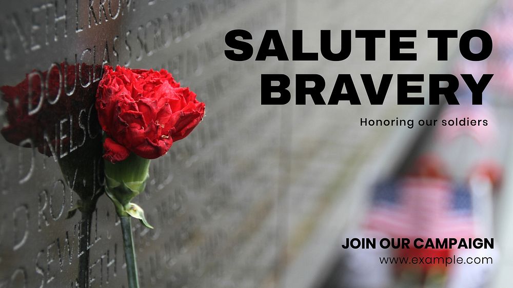 Honoring soldiers blog banner template