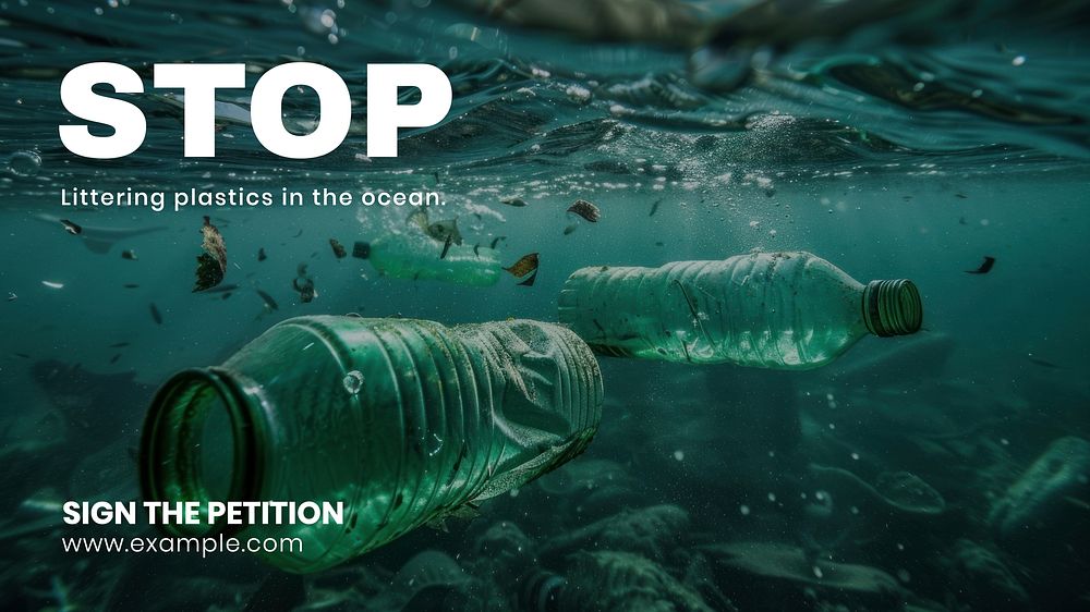 Save ocean blog banner template