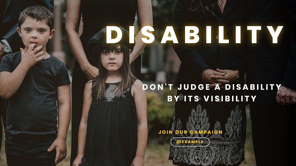 Disability blog banner template