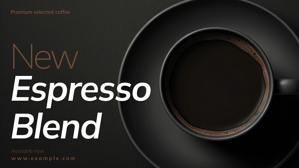 Espresso blend blog banner template