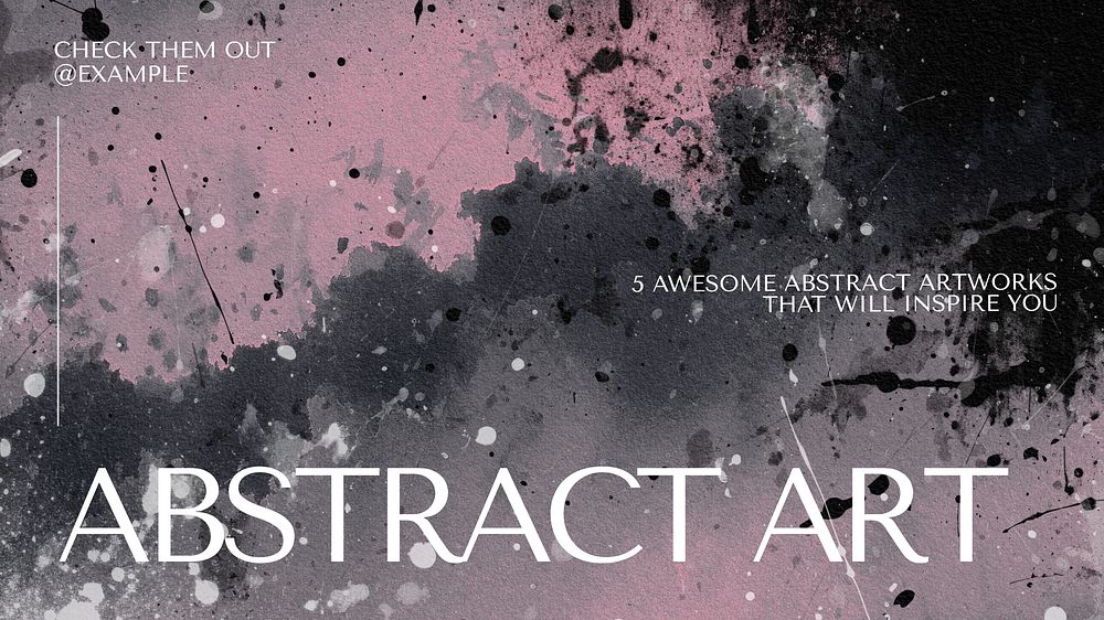 Abstract art blog banner template