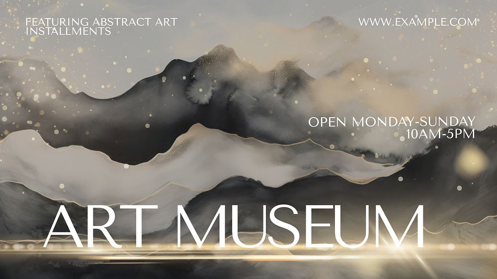 Art museum blog banner template