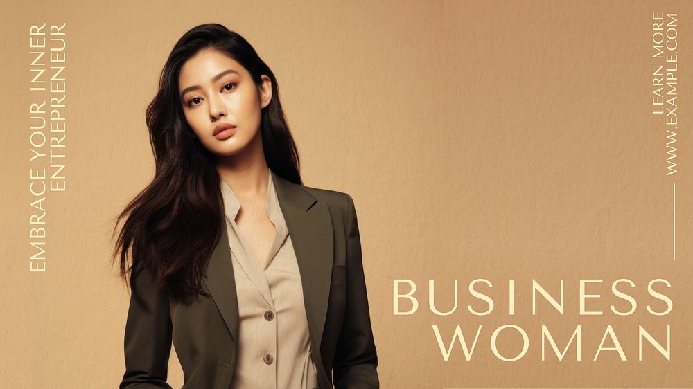 Business women blog banner template