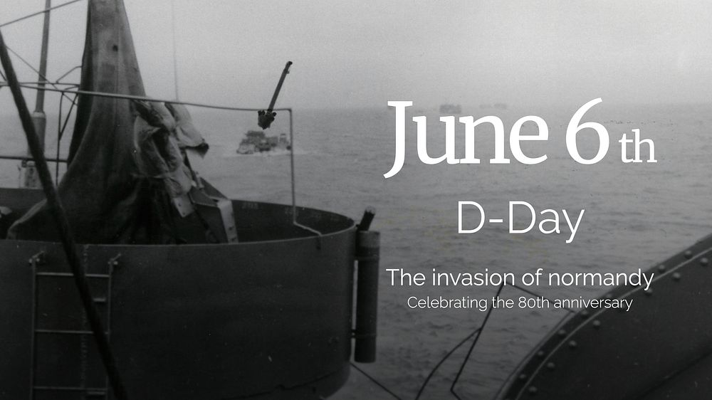 D-Day anniversary blog banner template