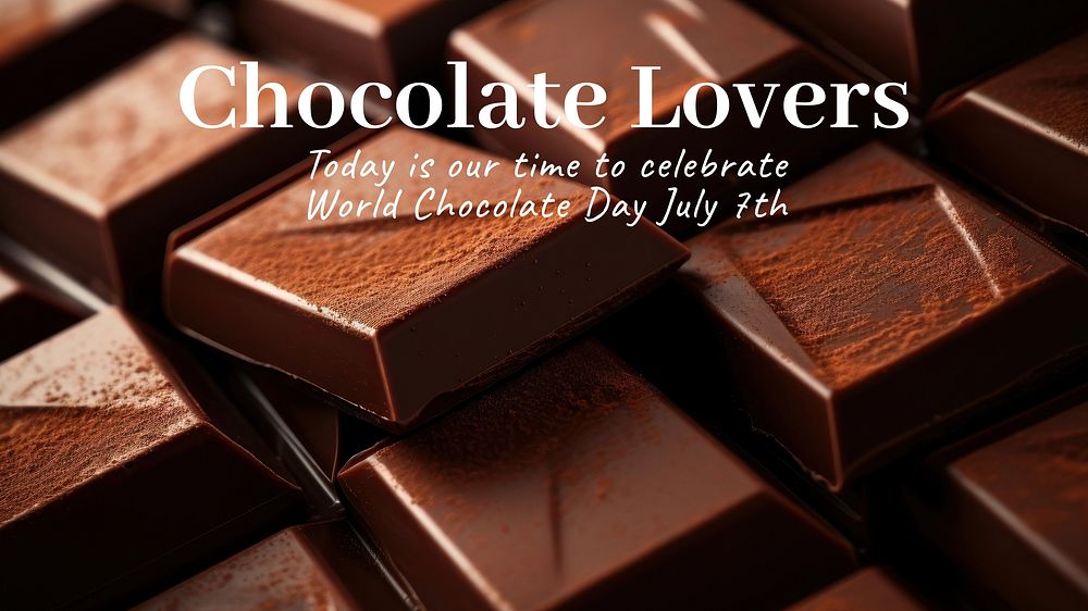 Chocolate lovers blog banner template