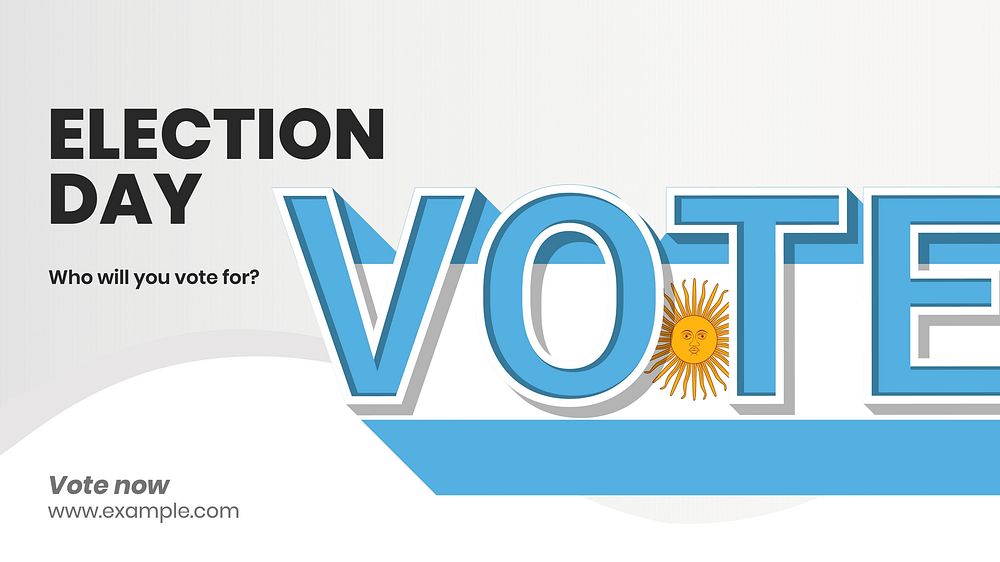 Election day blog banner template