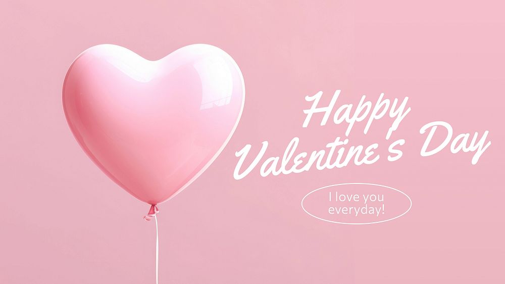 Valentine's day blog banner template
