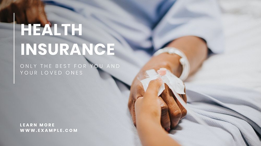 Health insurance blog banner template