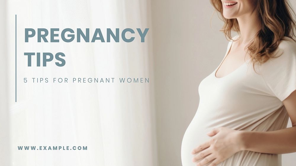 Pregnancy tips blog banner template