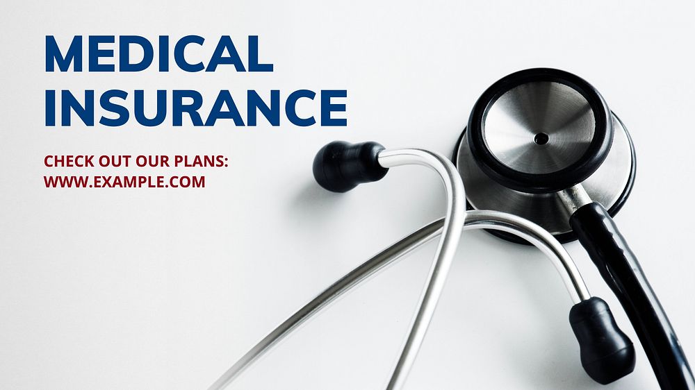 Medical insurance blog banner template