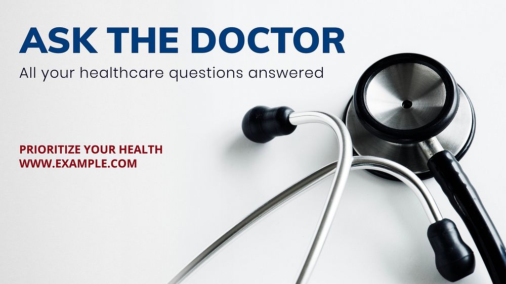 Ask the doctor blog banner template