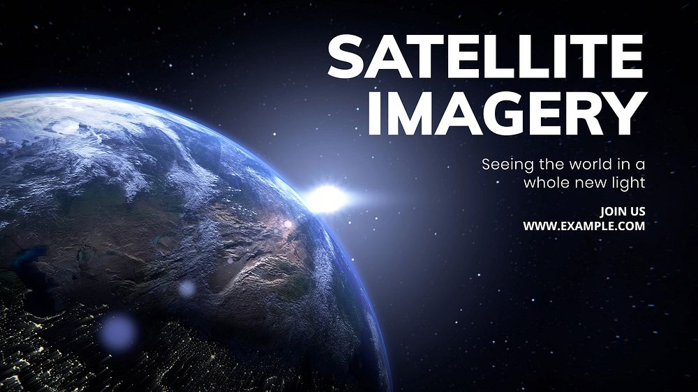 Satellite technology blog banner template