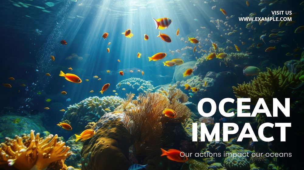 Ocean impact blog banner template