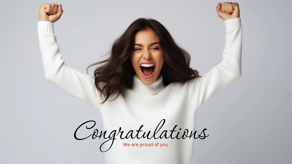 Congratulations blog banner template