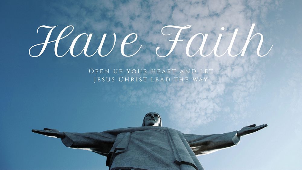 Have faith blog banner template