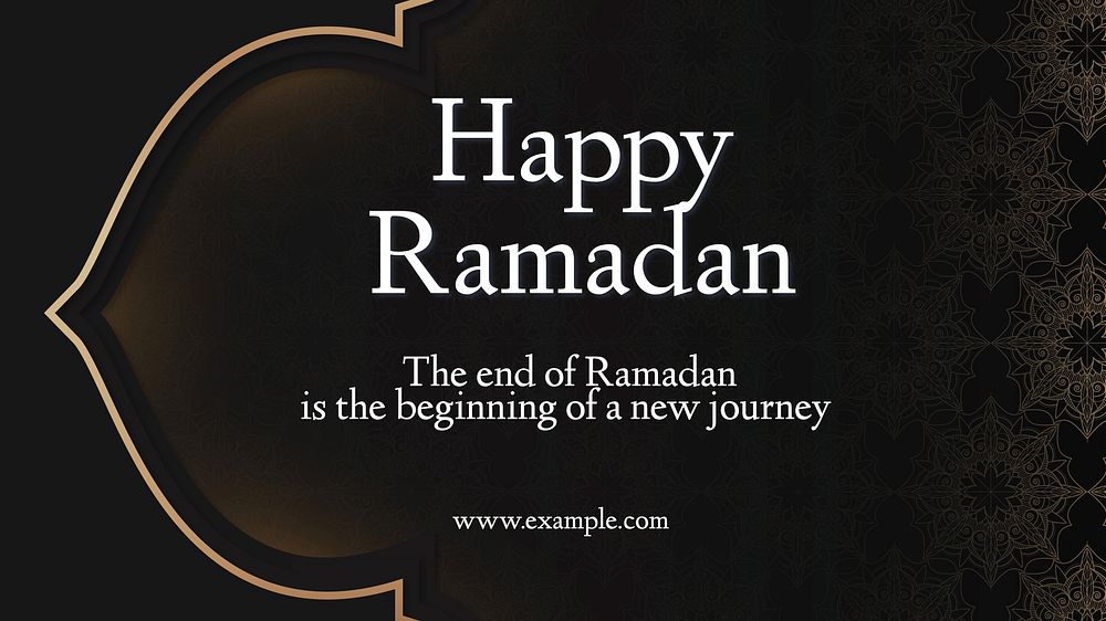 Happy Ramadan blog banner template