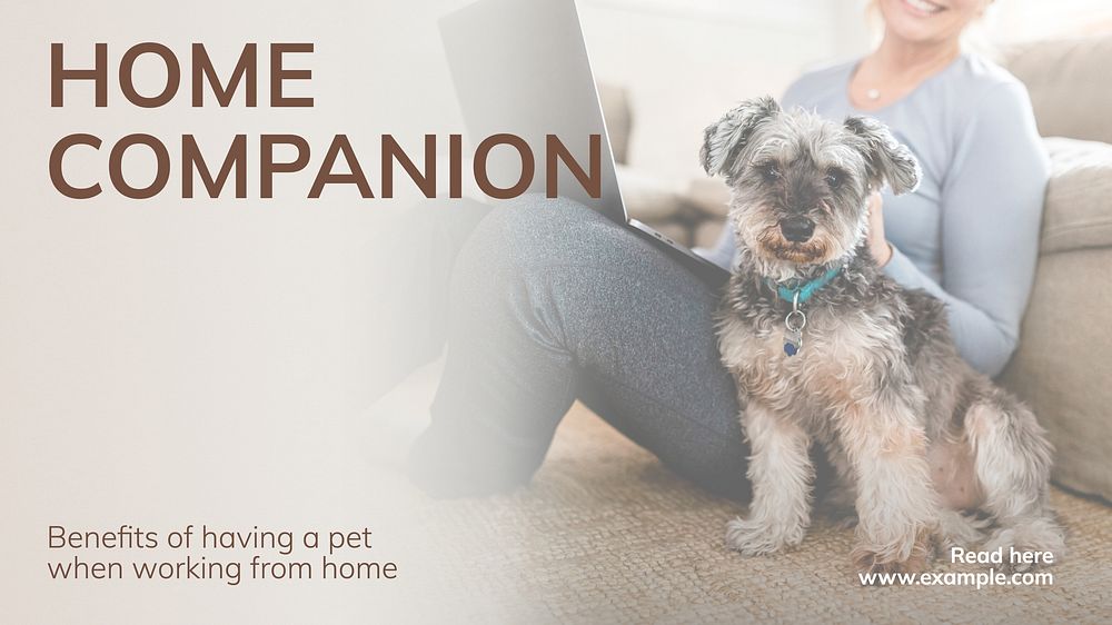 Home companion blog banner template