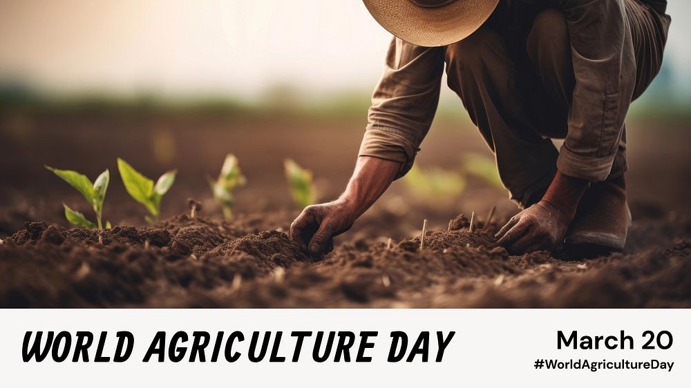World agriculture day blog banner template