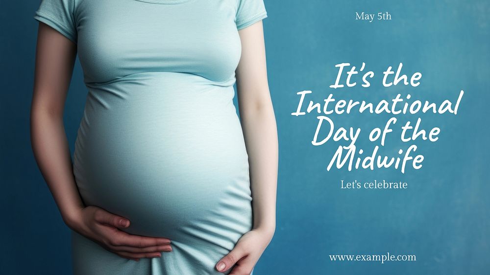 International midwife day blog banner template
