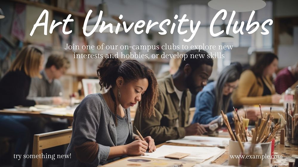 University clubs blog banner template