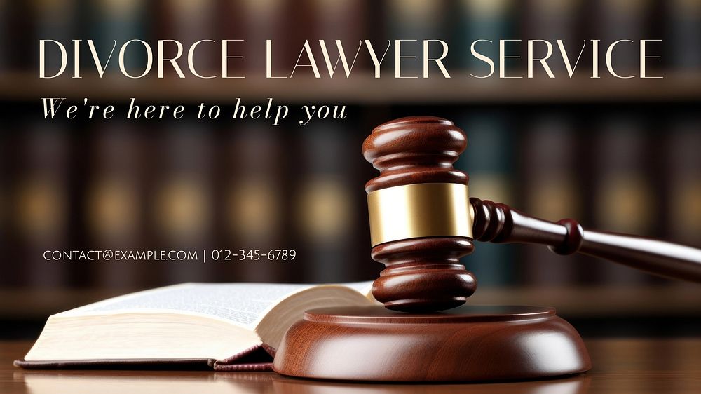 Divorce lawyer blog banner template