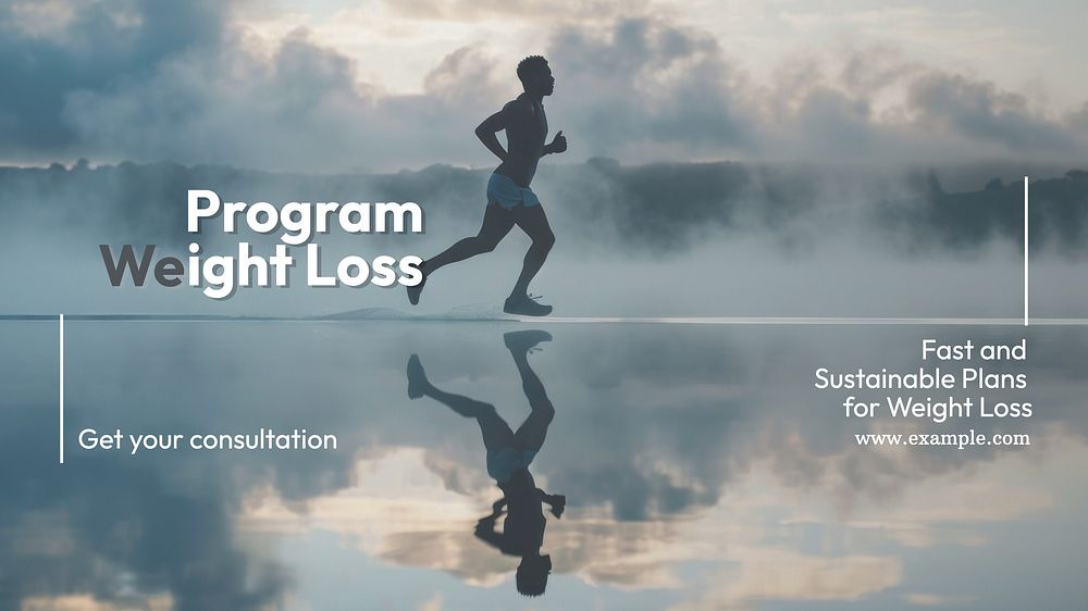 Weight loss program blog banner template