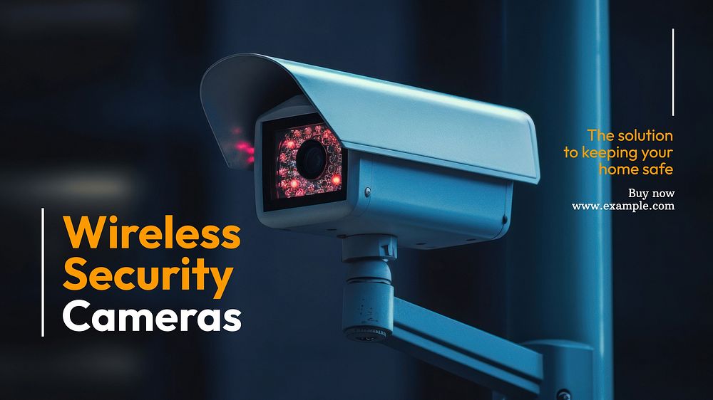 Security cameras blog banner template