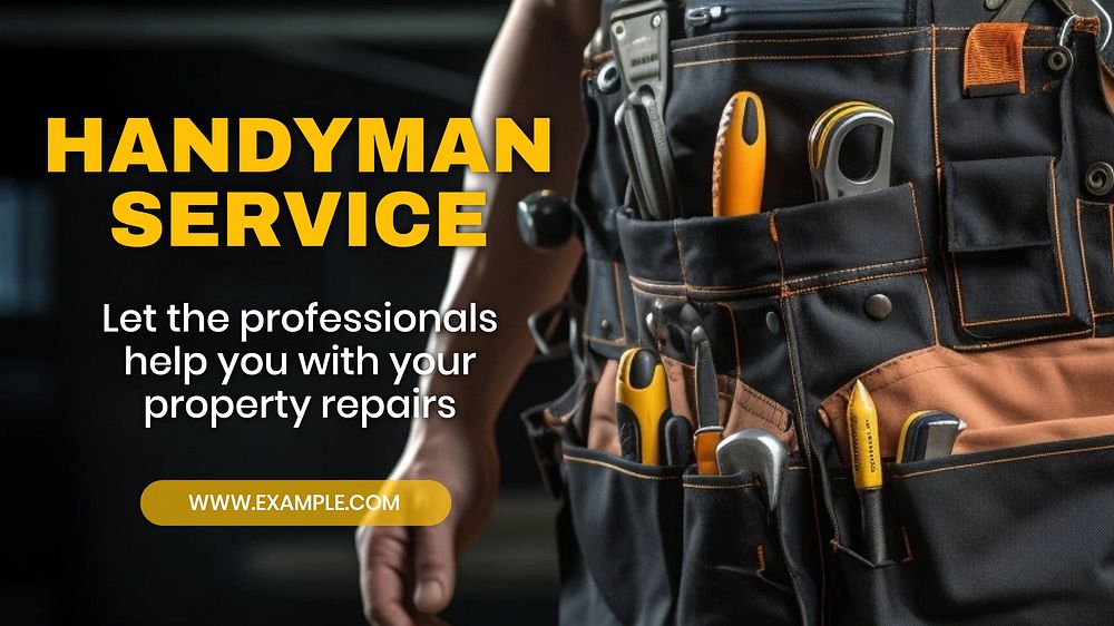 Handyman service  blog banner template