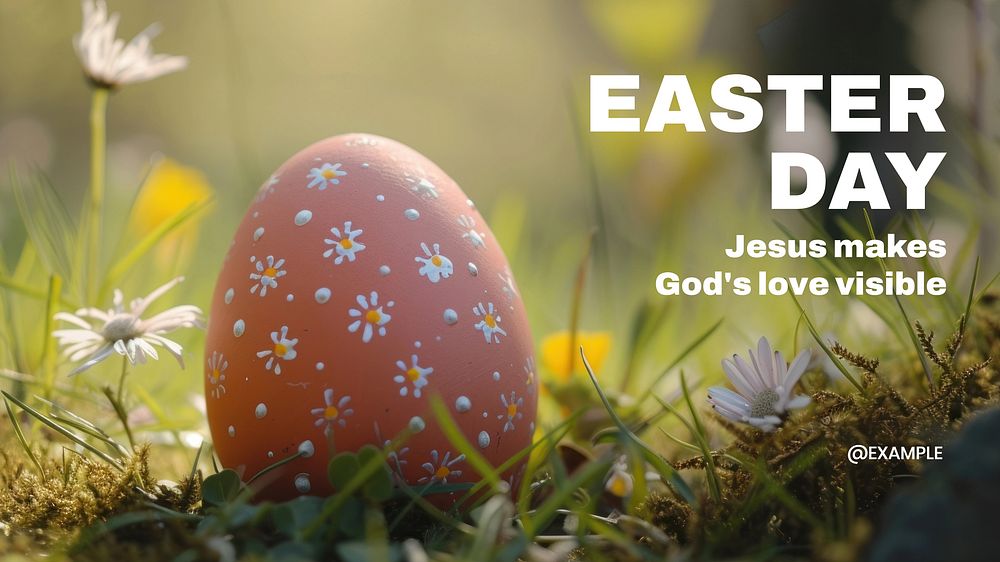 Easter Day blog banner template