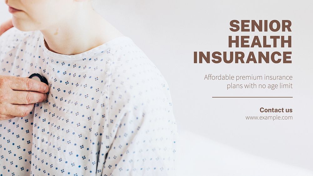 Senior health insurance blog banner template