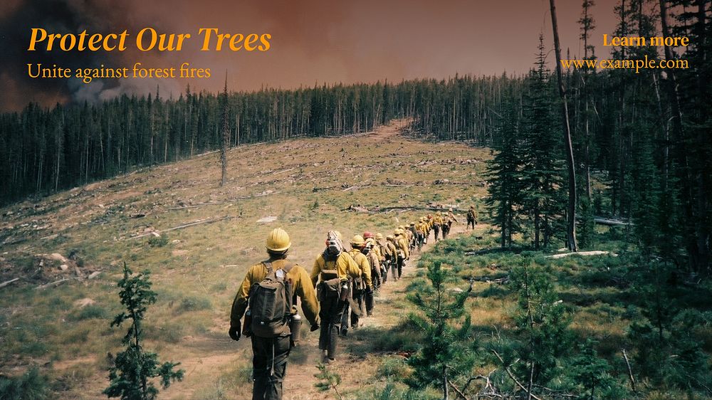 Forest fire blog banner template
