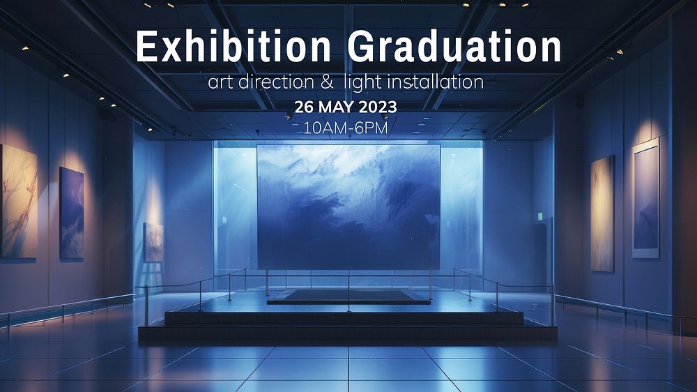 Exhibition graduation blog banner template