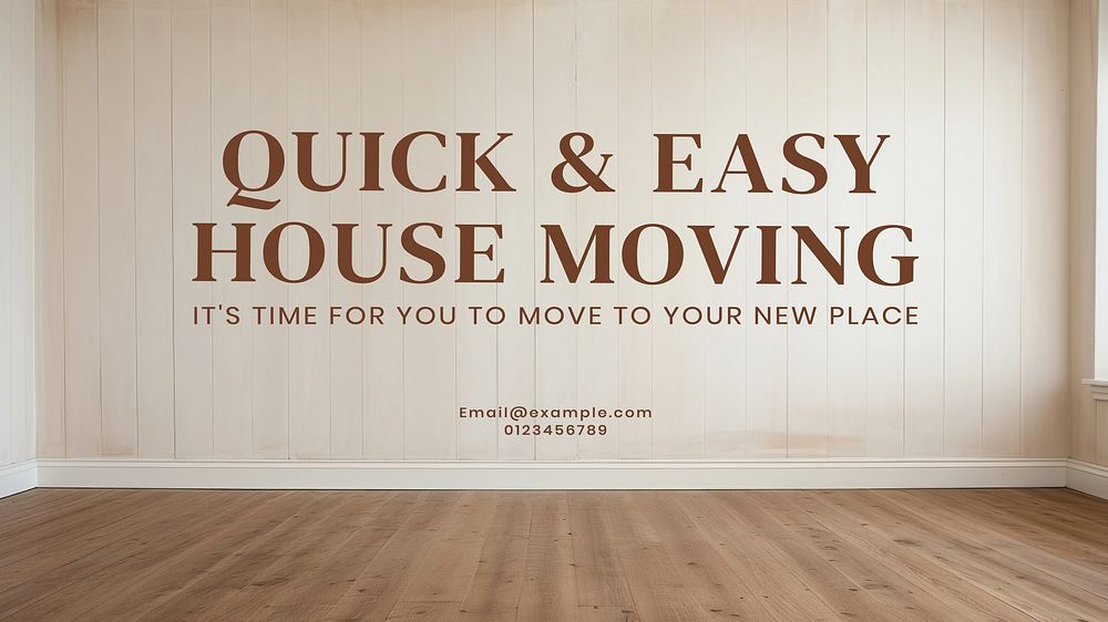 House moving service blog banner template