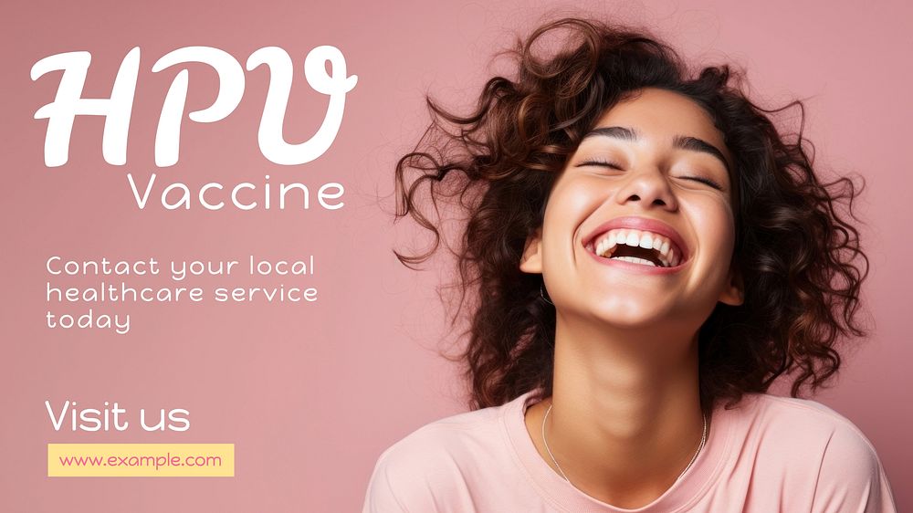 HPV vaccine  blog banner template