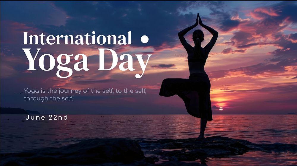 Yoga Day blog banner template