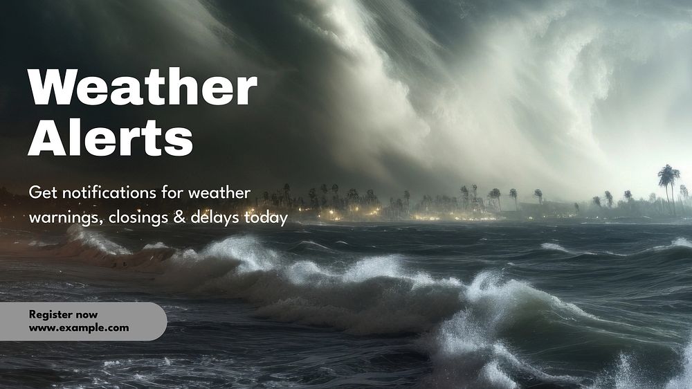 weather alert blog banner template
