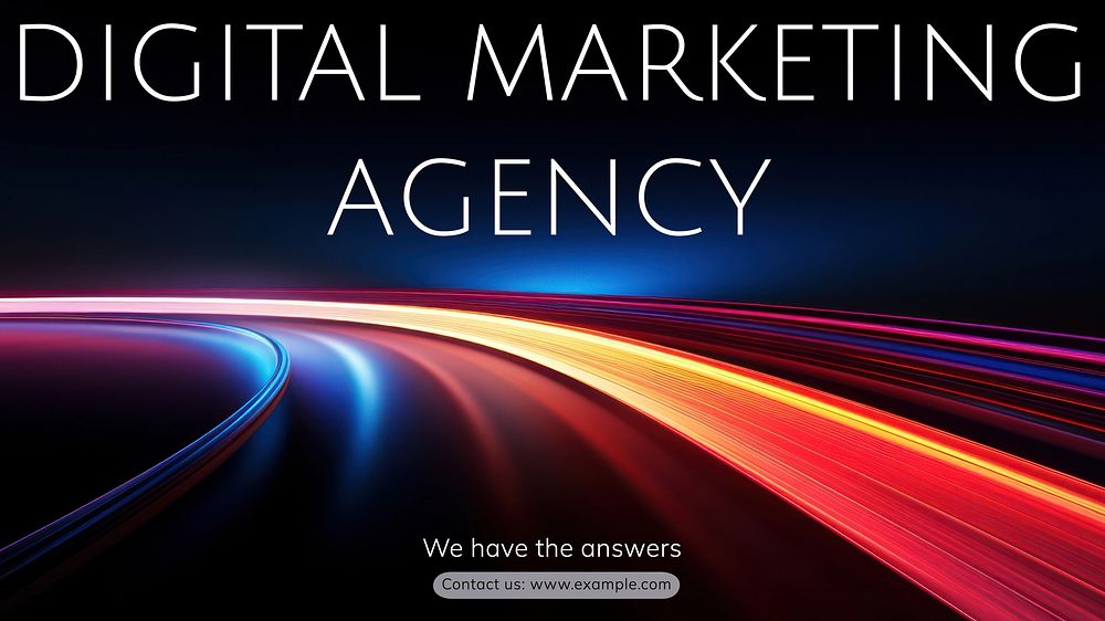 Digital marketing agency blog banner template