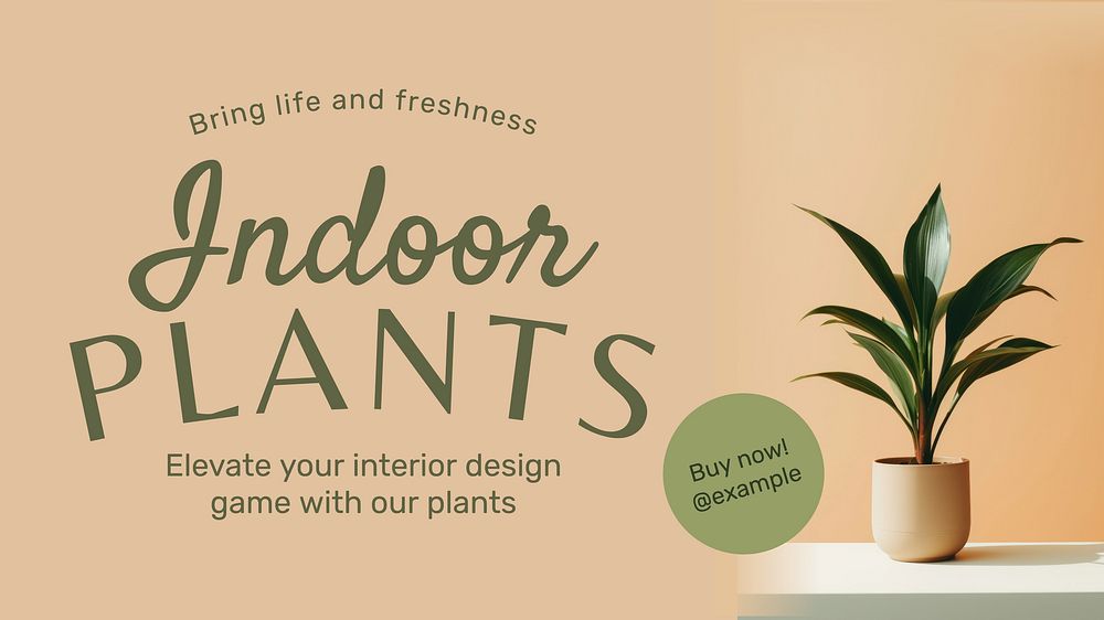 Plants blog banner template