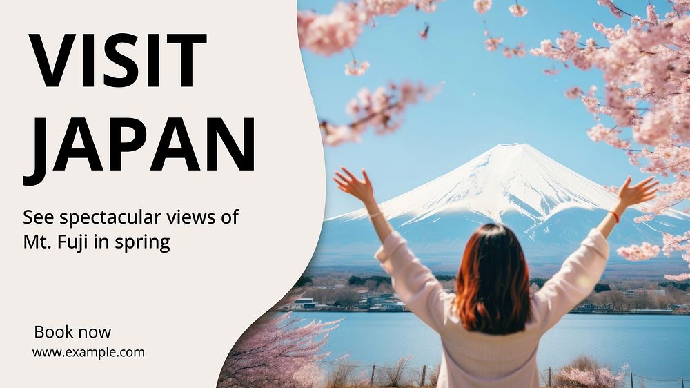 Visit Japan  blog banner template