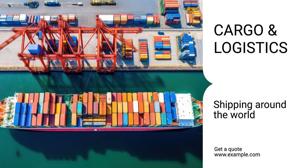 Cargo & logistics blog banner template