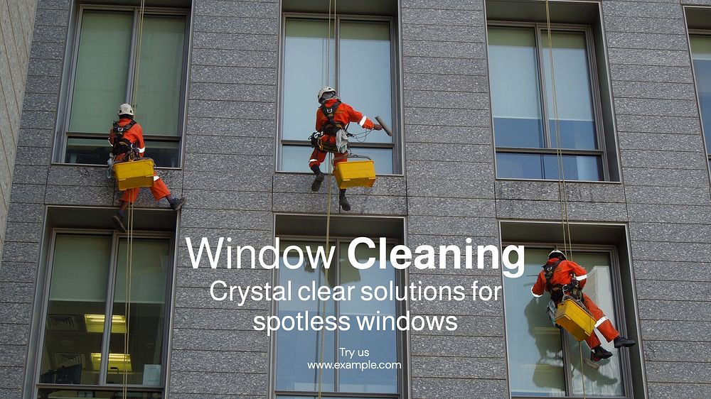 Window cleaning blog banner template