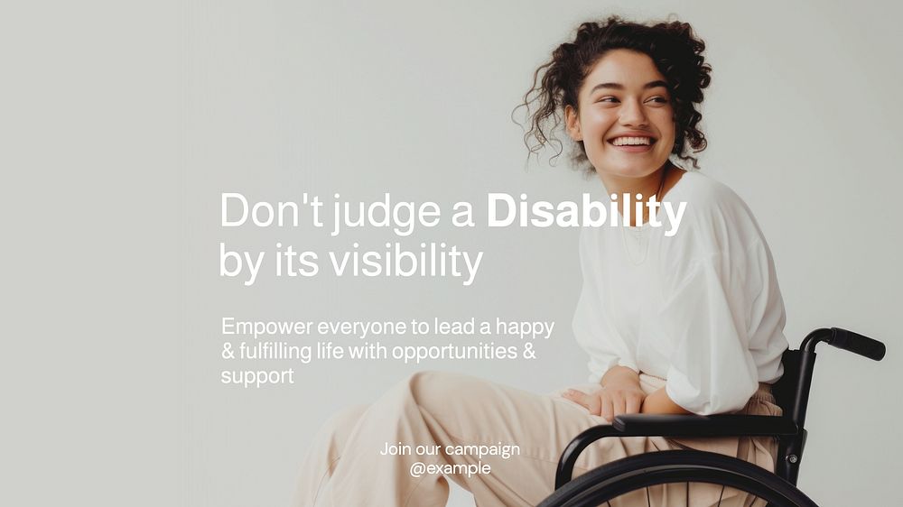 Disability  blog banner template