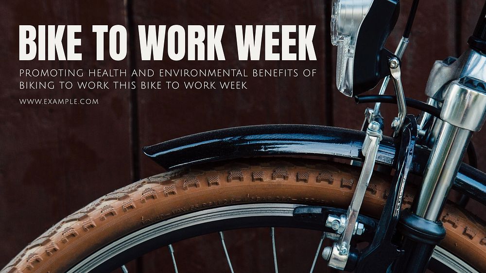 Bike to work blog banner template